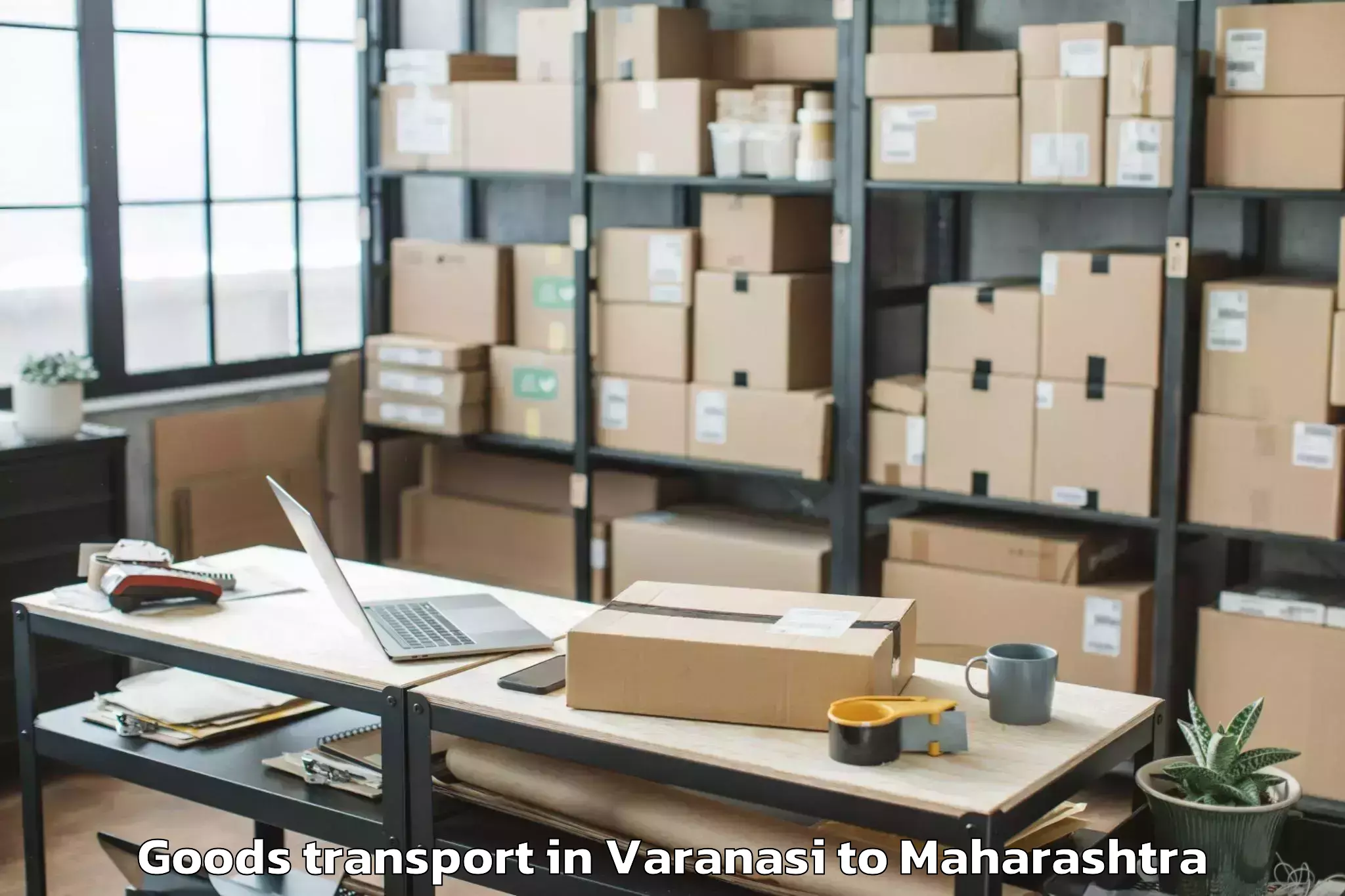 Discover Varanasi to Mangrulpir Goods Transport